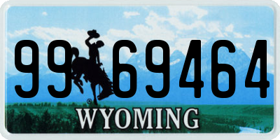 WY license plate 9969464