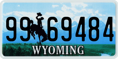 WY license plate 9969484