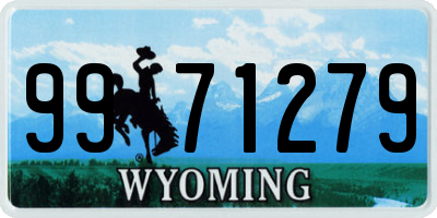 WY license plate 9971279