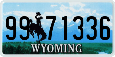 WY license plate 9971336