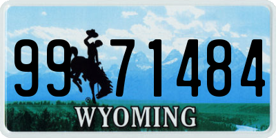 WY license plate 9971484