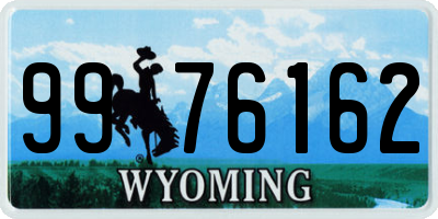 WY license plate 9976162