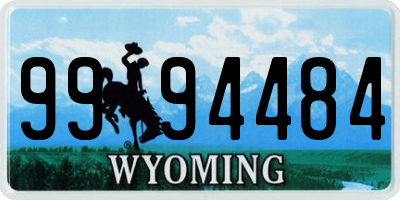 WY license plate 9994484