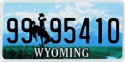 WY license plate 9995410