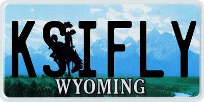 WY license plate KSIFLY