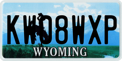 WY license plate KW08WXP