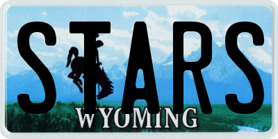 WY license plate STARS