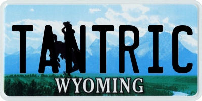 WY license plate TANTRIC