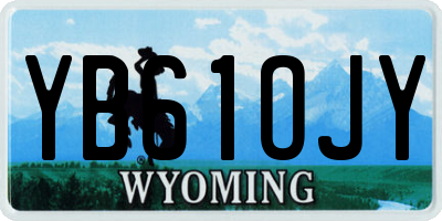 WY license plate YB61OJY