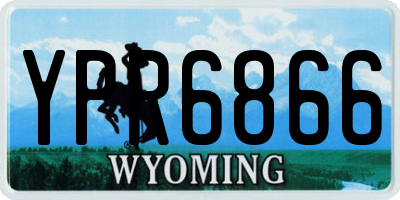 WY license plate YPR6866